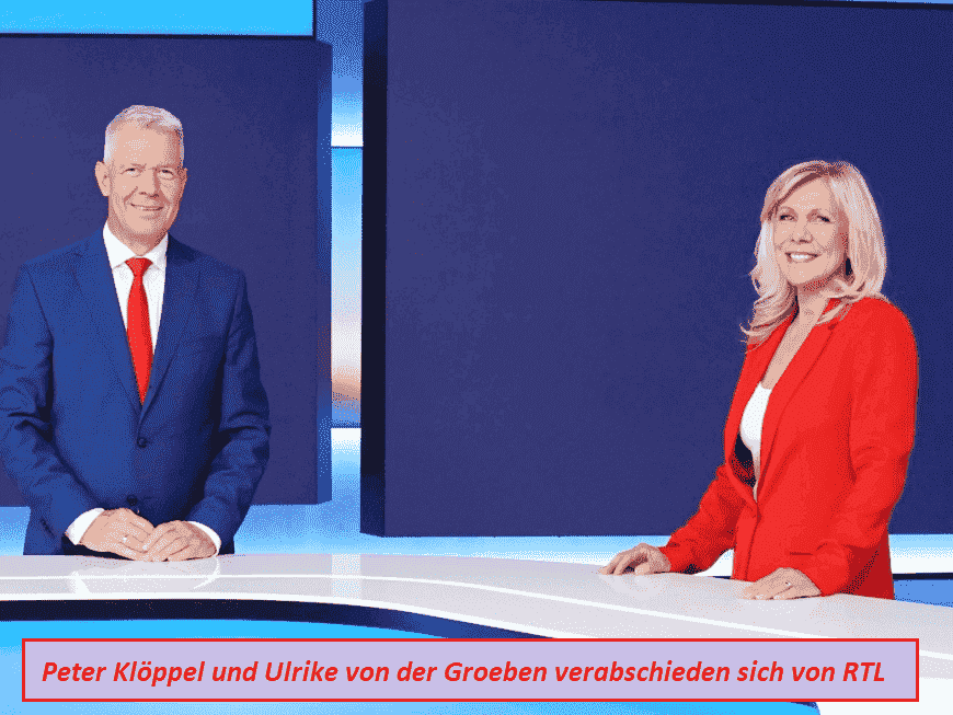 Peter Klöppel und Ulrike von der Groeben verabschieden sich von RTL